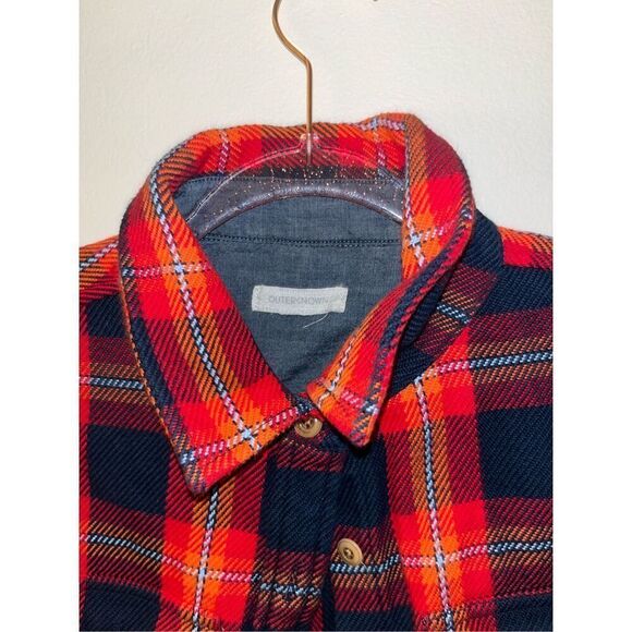 The Outerknown Blanket Shirt Flannel Red Plaid Womens XS/S - Picture 2 of 4